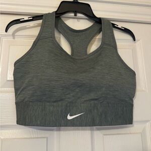 Nike Women's Heather Grey Racerback Sports Bra